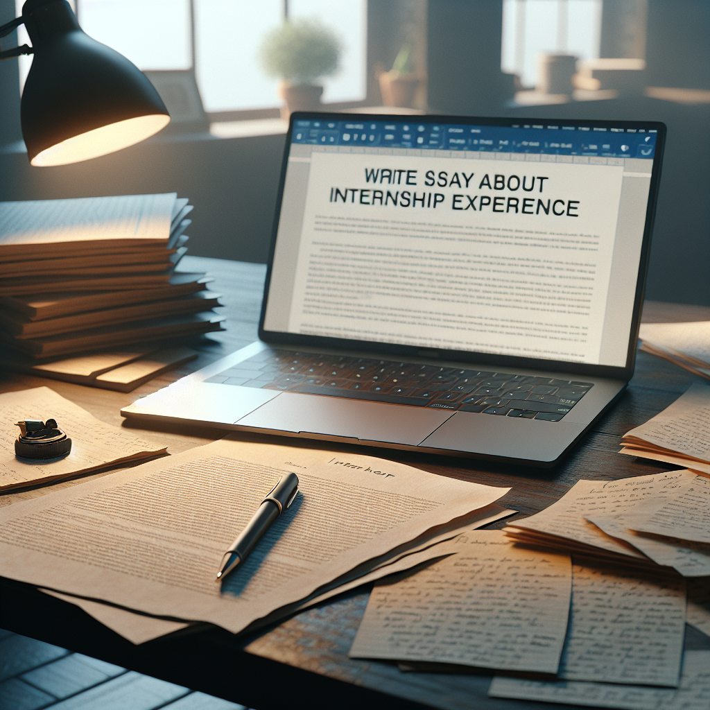 How To Write an Essay About Internship Experience