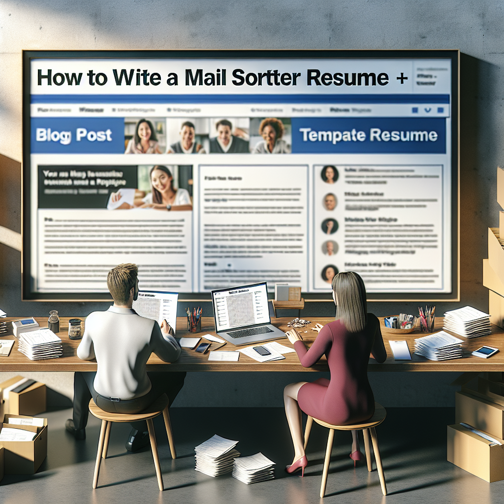 How To Write a Mail Sorter Resume (+ Template)
