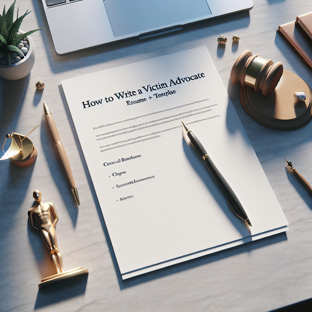How To Write a Victim Advocate Resume (+ Template)
