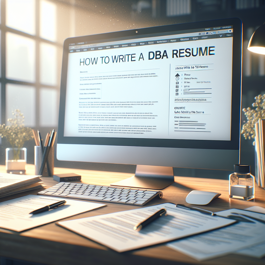 How To Write a DBA Resume (+ Template)
