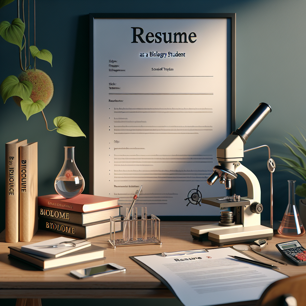 How To Write a Resume as a Biology Student (+ Template)