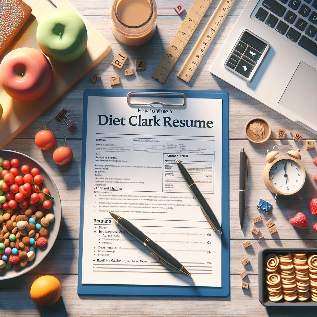 How To Write a Diet Clerk Resume (+ Template)