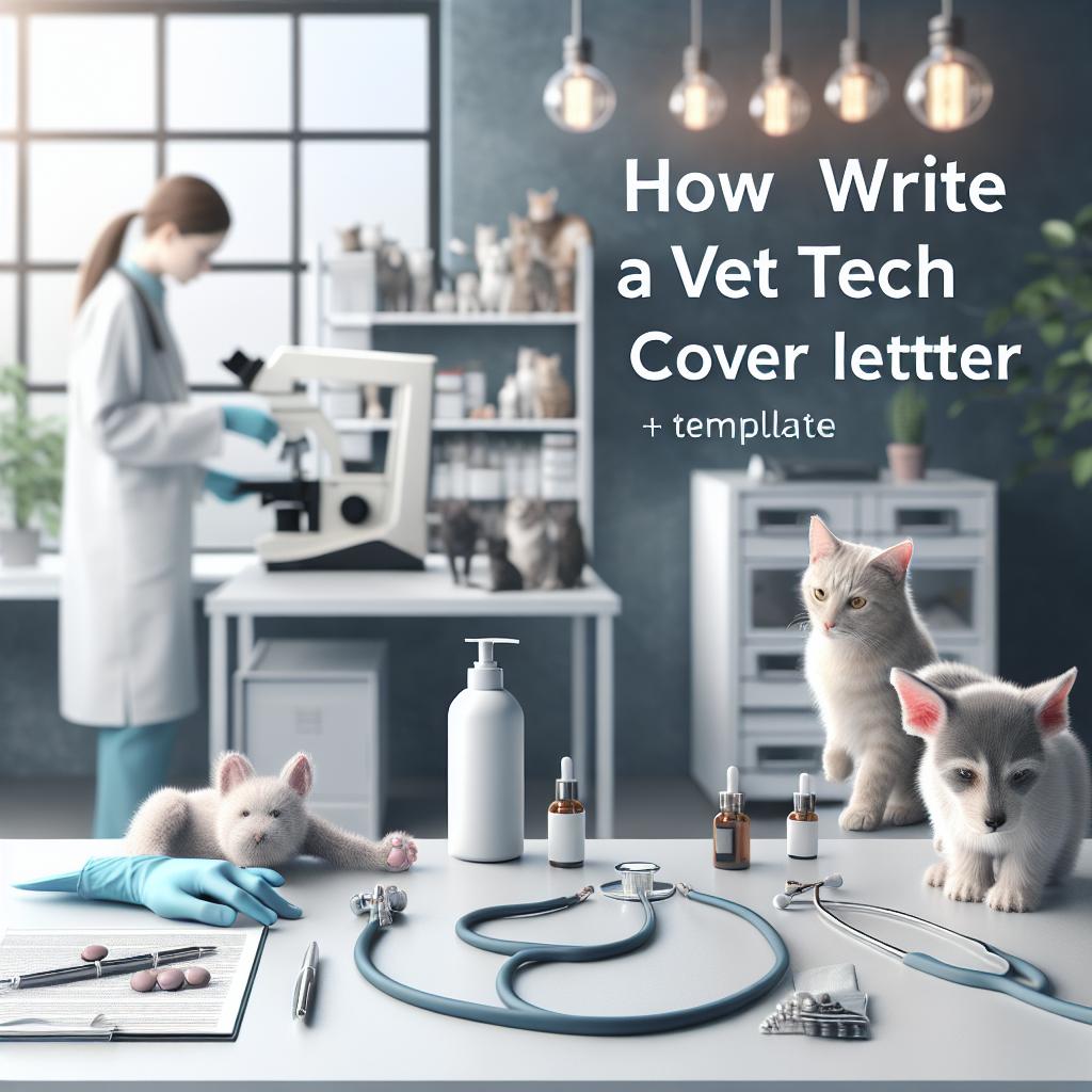 How To Write a Vet Tech Cover Letter (+ Template)