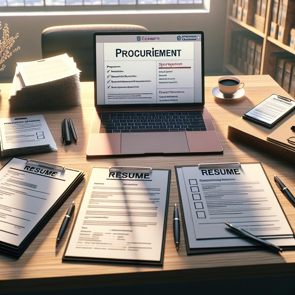 How To Write a Procurement Resume (+ Template)