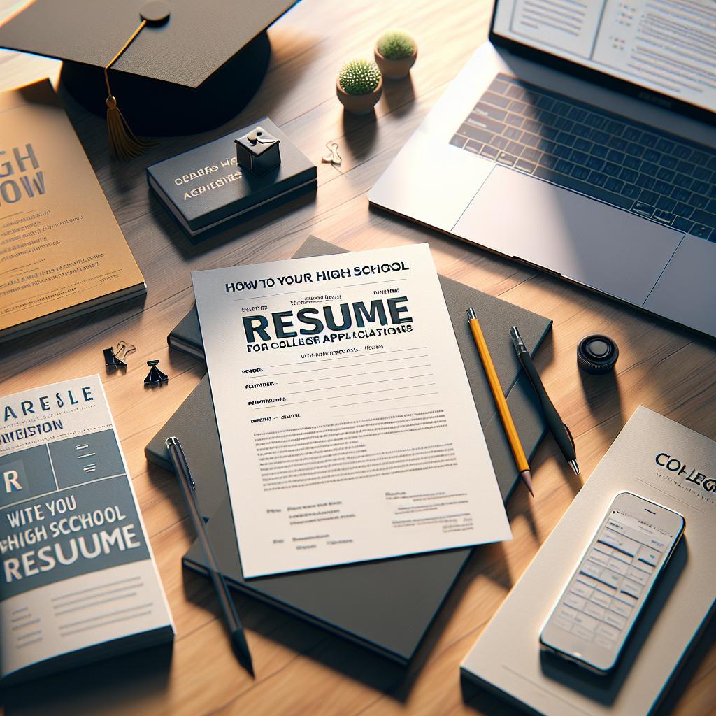 How To Write Your High School Resume for College Applications (+ Template)