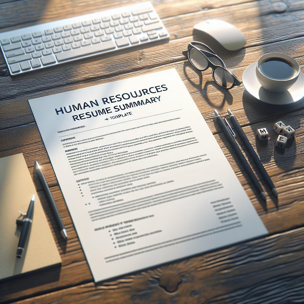 How to Write a Human Resources Resume Summary (+ Template)