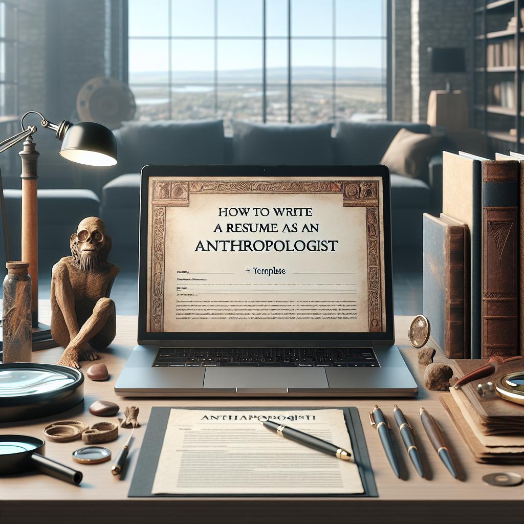 How To Write a Resume as an Anthropologist (+ Template)