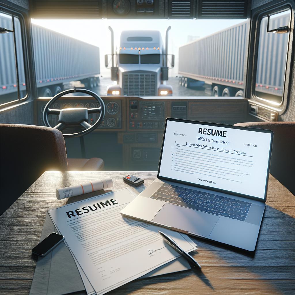 How To Write a Truck Driver Resume (+ Template)