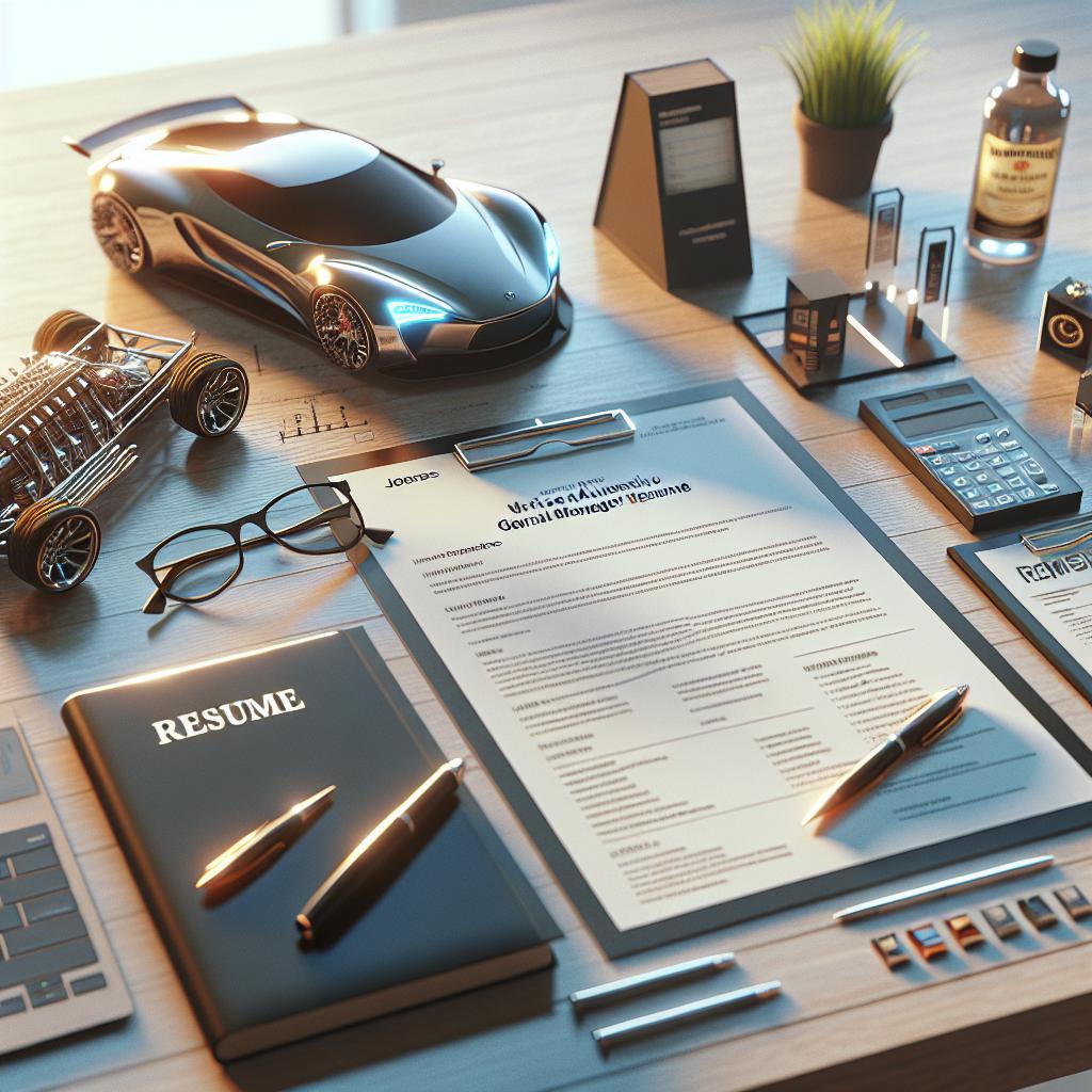 How To Write an Automotive General Manager Resume (+ Template)