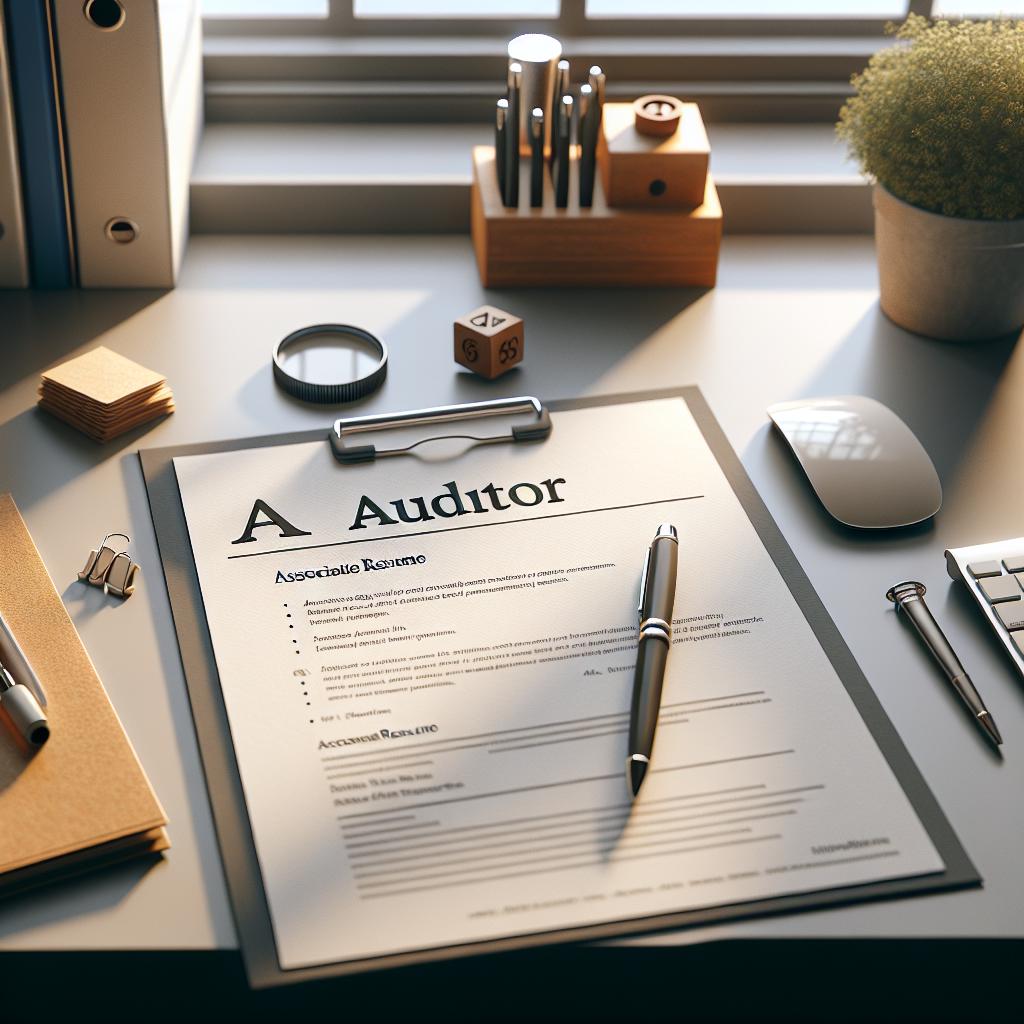 How to Write an Associate Auditor Resume (+ Template)