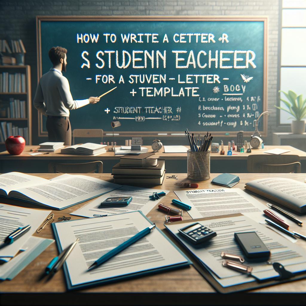 How To Write a Cover Letter for a Student Teacher (+ Template)