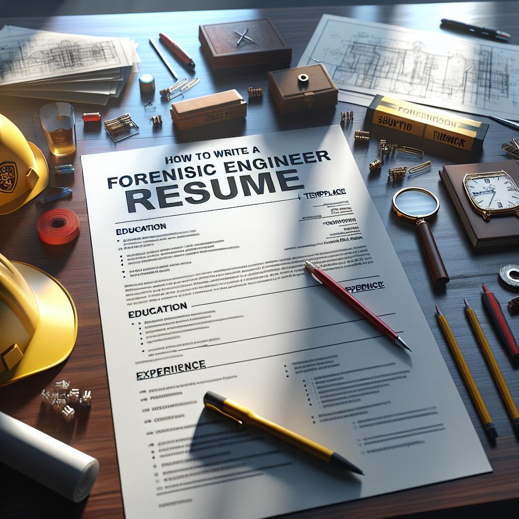 How to Write a Forensic Engineer Resume (+ Template)