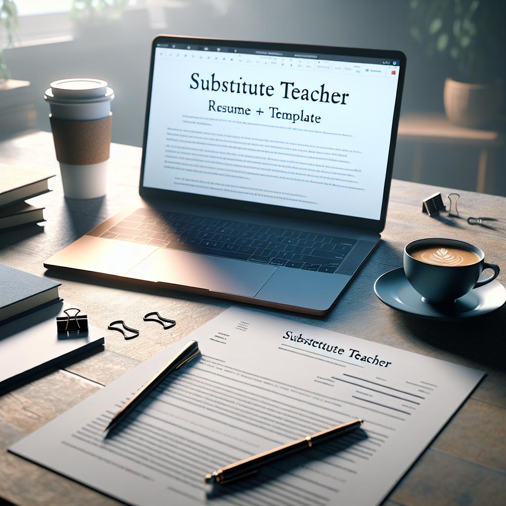 How To Write a Substitute Teacher Resume (+ Template)