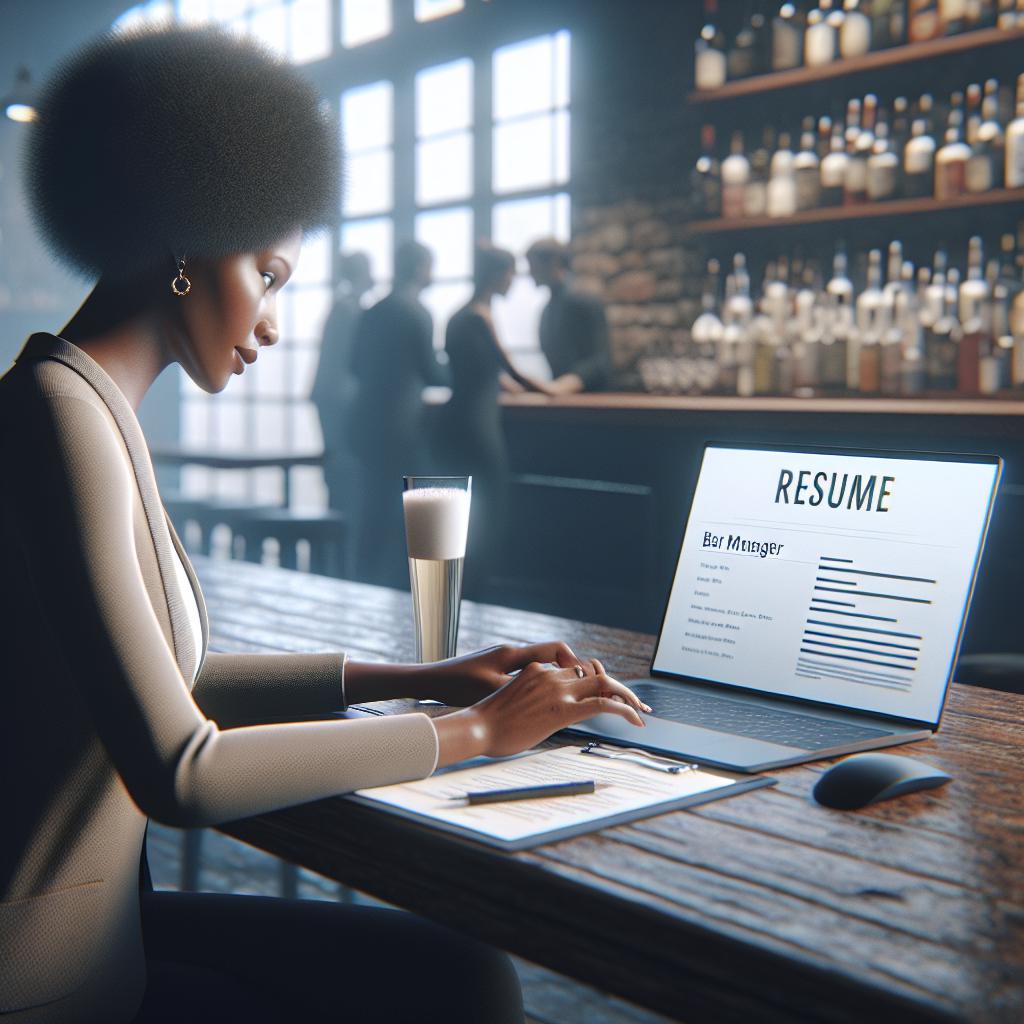 How To Write a Bar Manager Resume (+ Template)