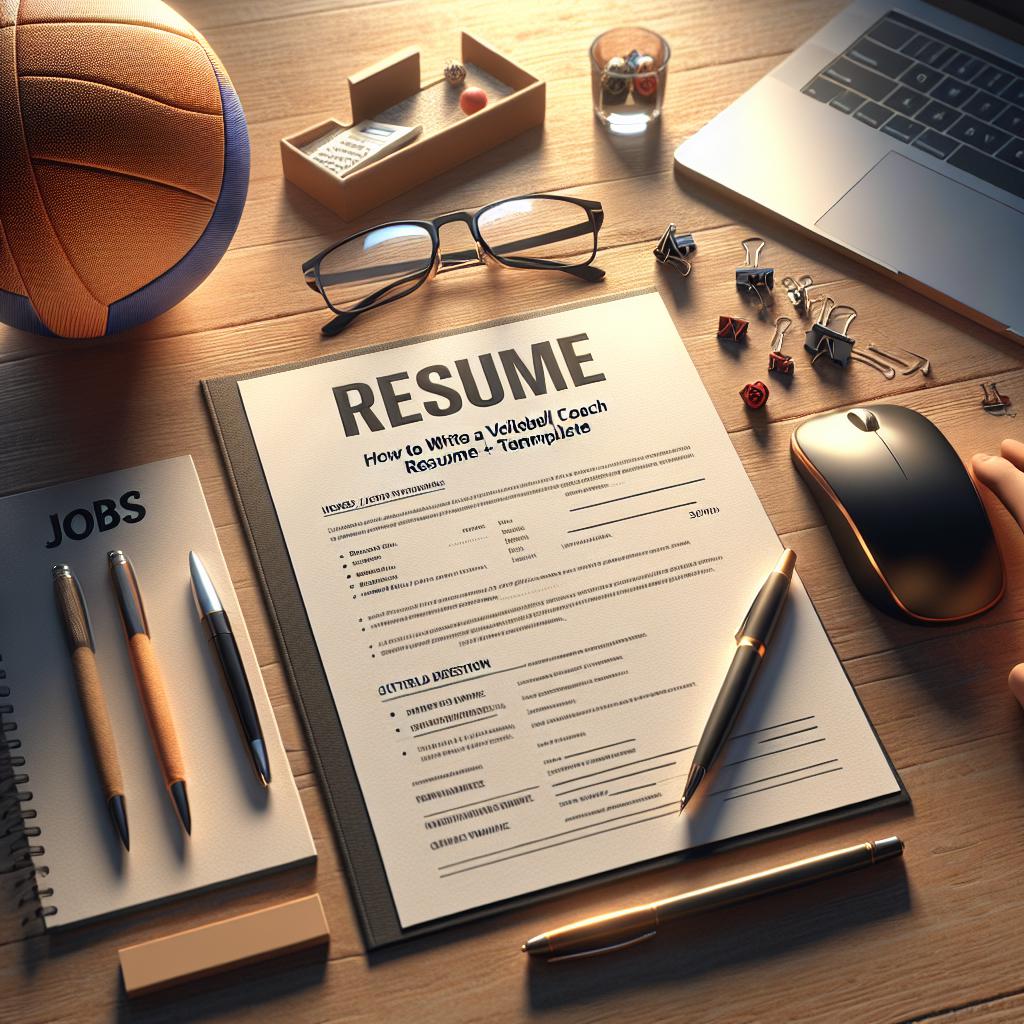 How To Write a Volleyball Coach Resume (+ Template)