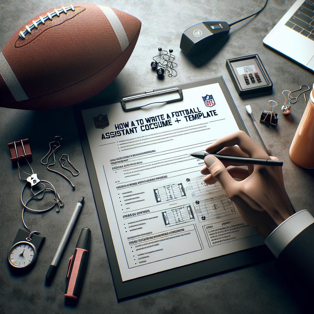 How To Write a Football Assistant Coach Resume (+ Template)