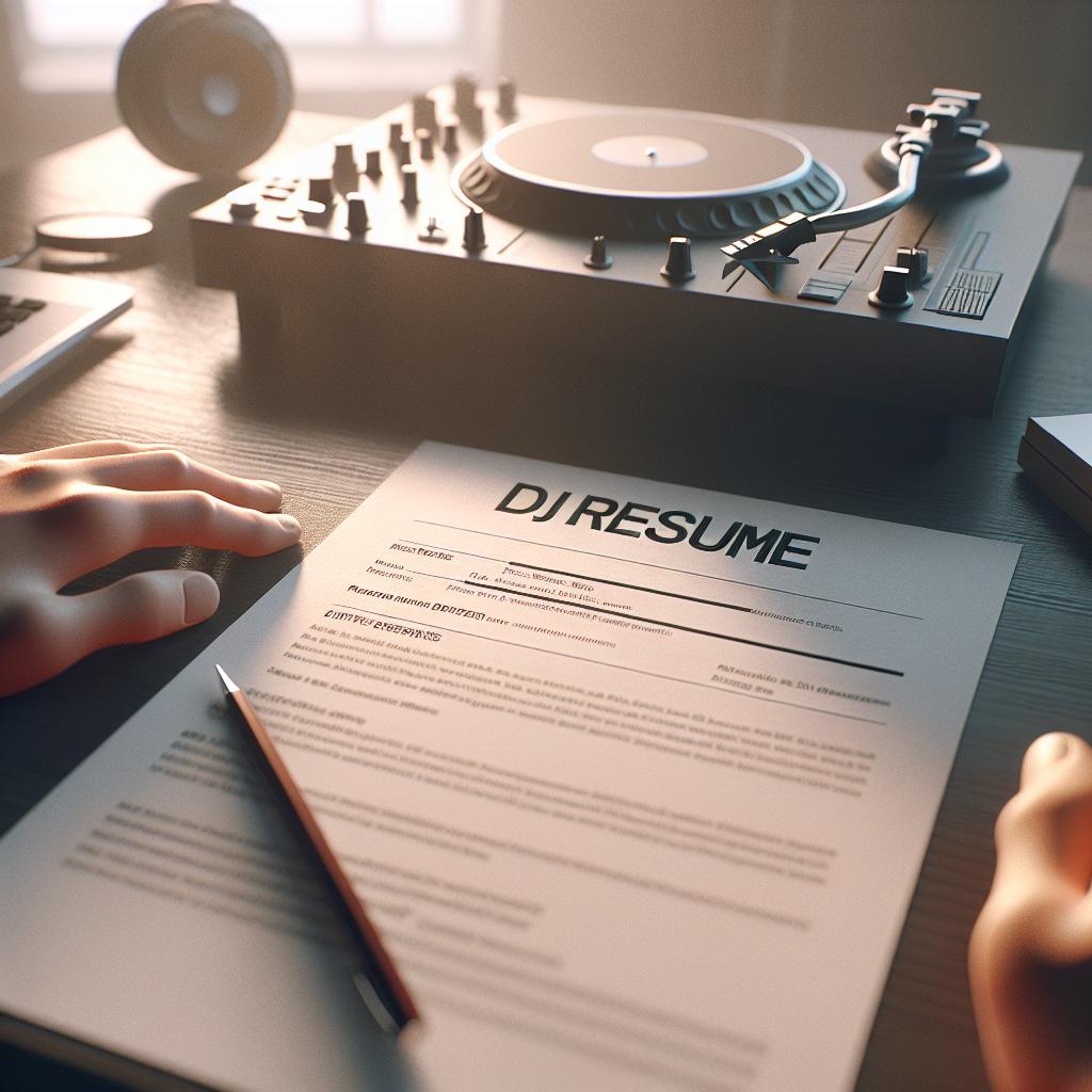 How To Write a DJ Resume (+ Template)