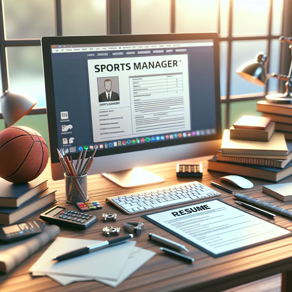 How To Write a Sports Manager Resume (+ Template)