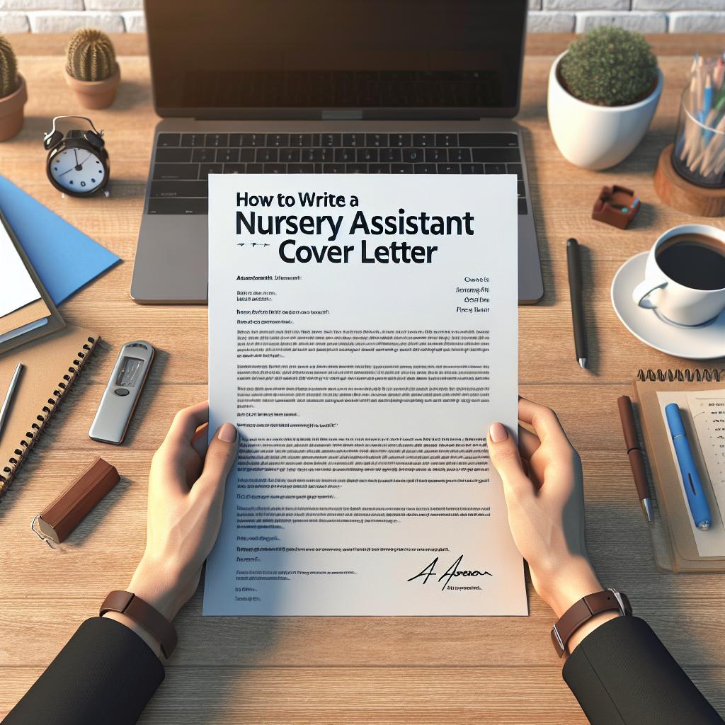 How To Write a Nursery Assistant Cover Letter (+ Template)