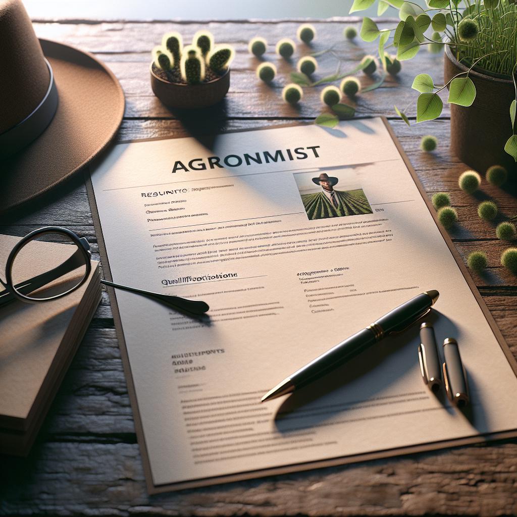 How To Write an Agronomist Resume in 5 Steps (+ Template)