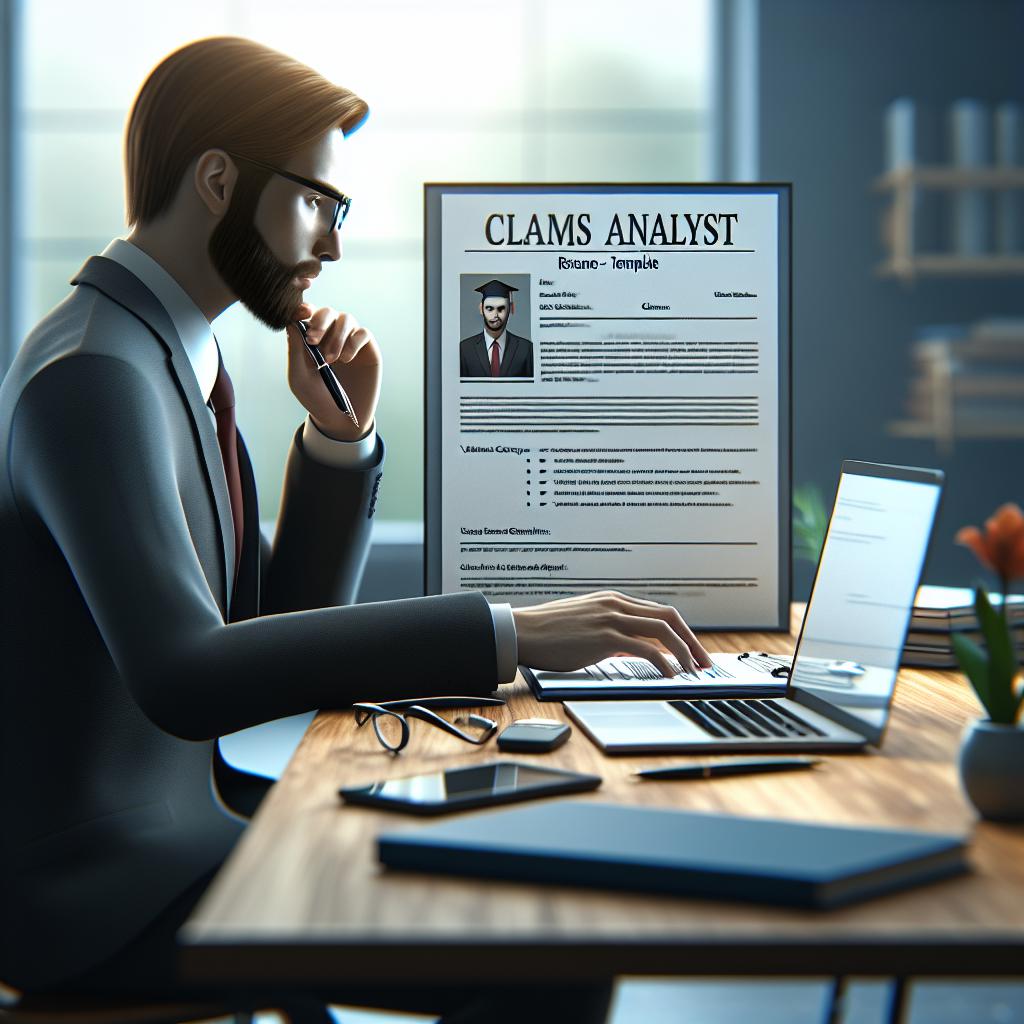 How To Write a Claims Analyst Resume (+ Template)