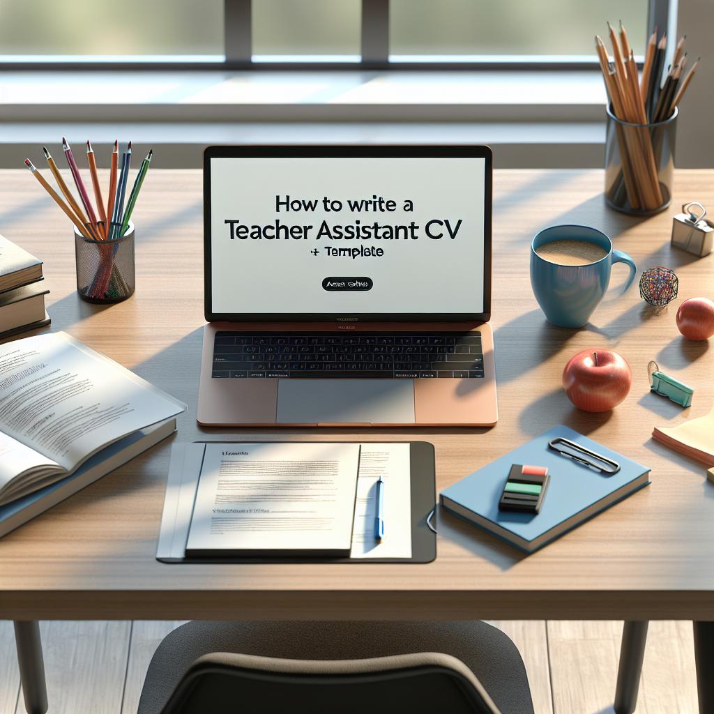 How To Write a Teacher Assistant CV (+ Template)