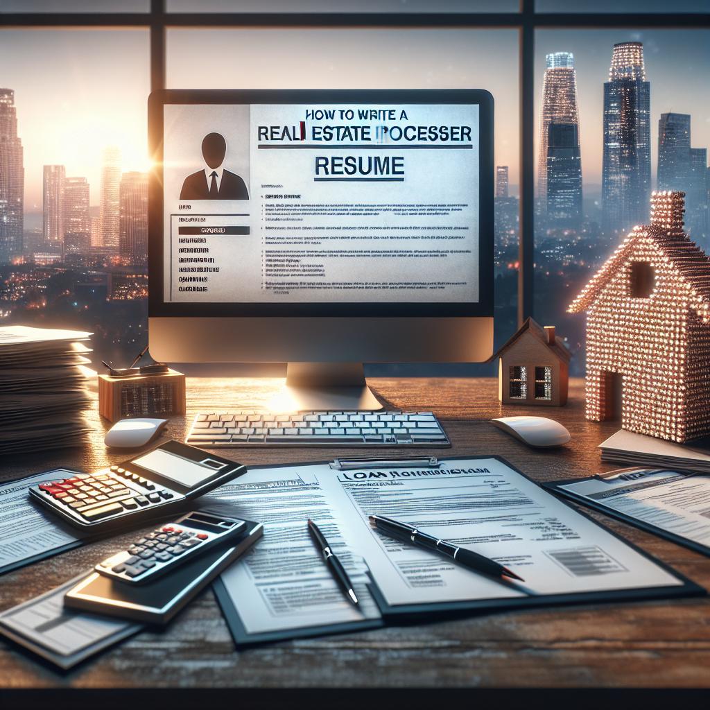 How To Write a Real Estate Loan Processor Resume (+ Template)
