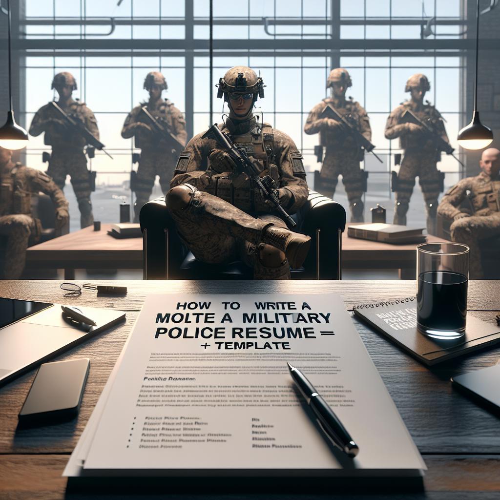 How To Write a Military Police Resume (+ Template)