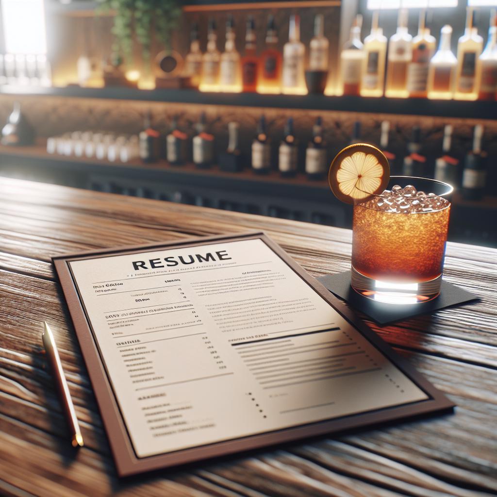 How To Write a Bartender Resume (+ Template)